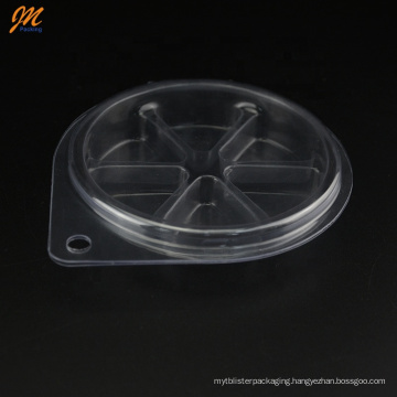 Flower-Shape Transparent Plastic Clamshell Wax Melts Packaging